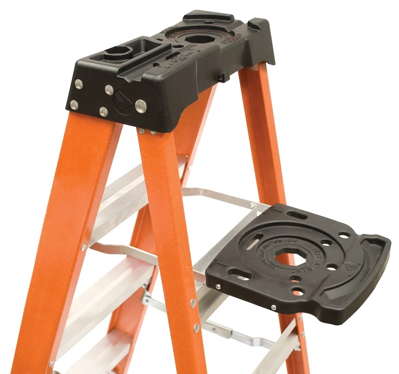 Pail Shelf Ladder Accessory - Molded, Slip Resistant, Self Closing, Model Lp-2400-00