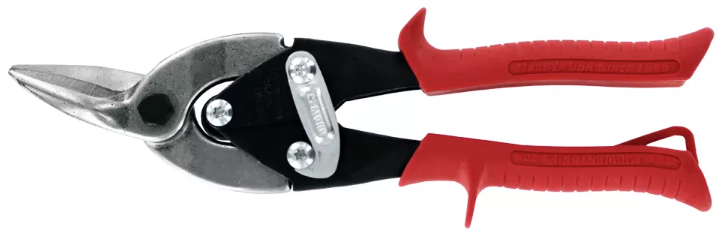 Left Cut Aviation Snip for Metal Cutting with Ergonomic Handle