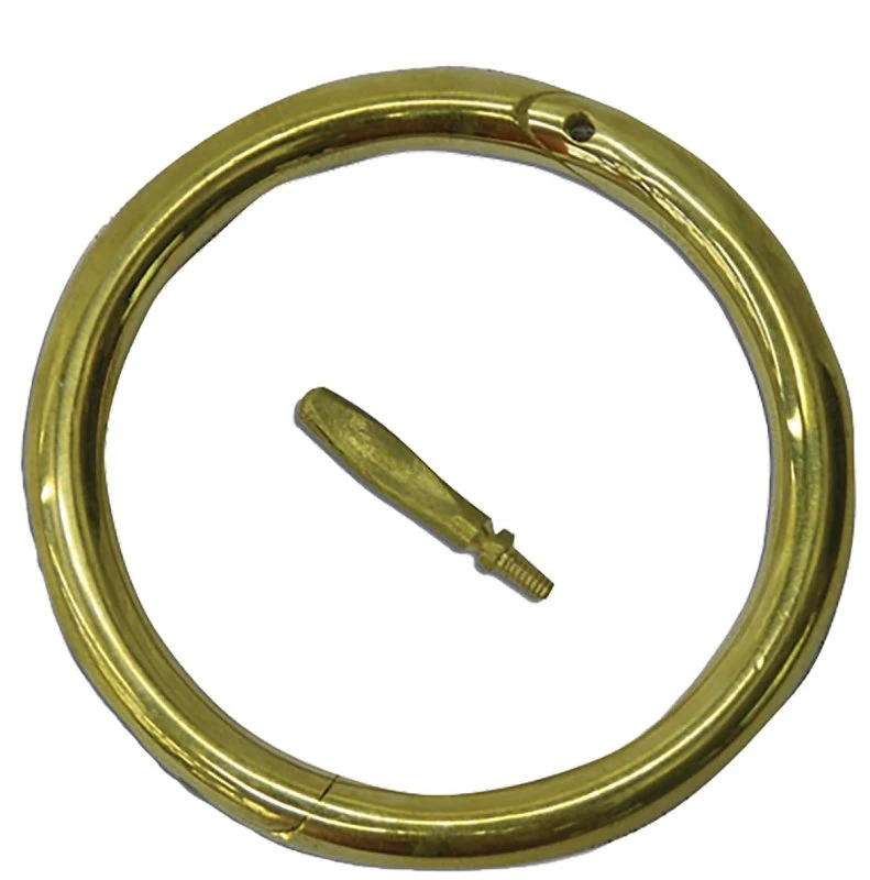 3-inch Self-piercing Brass Bull Ring With Break-off Screw - Model 7002