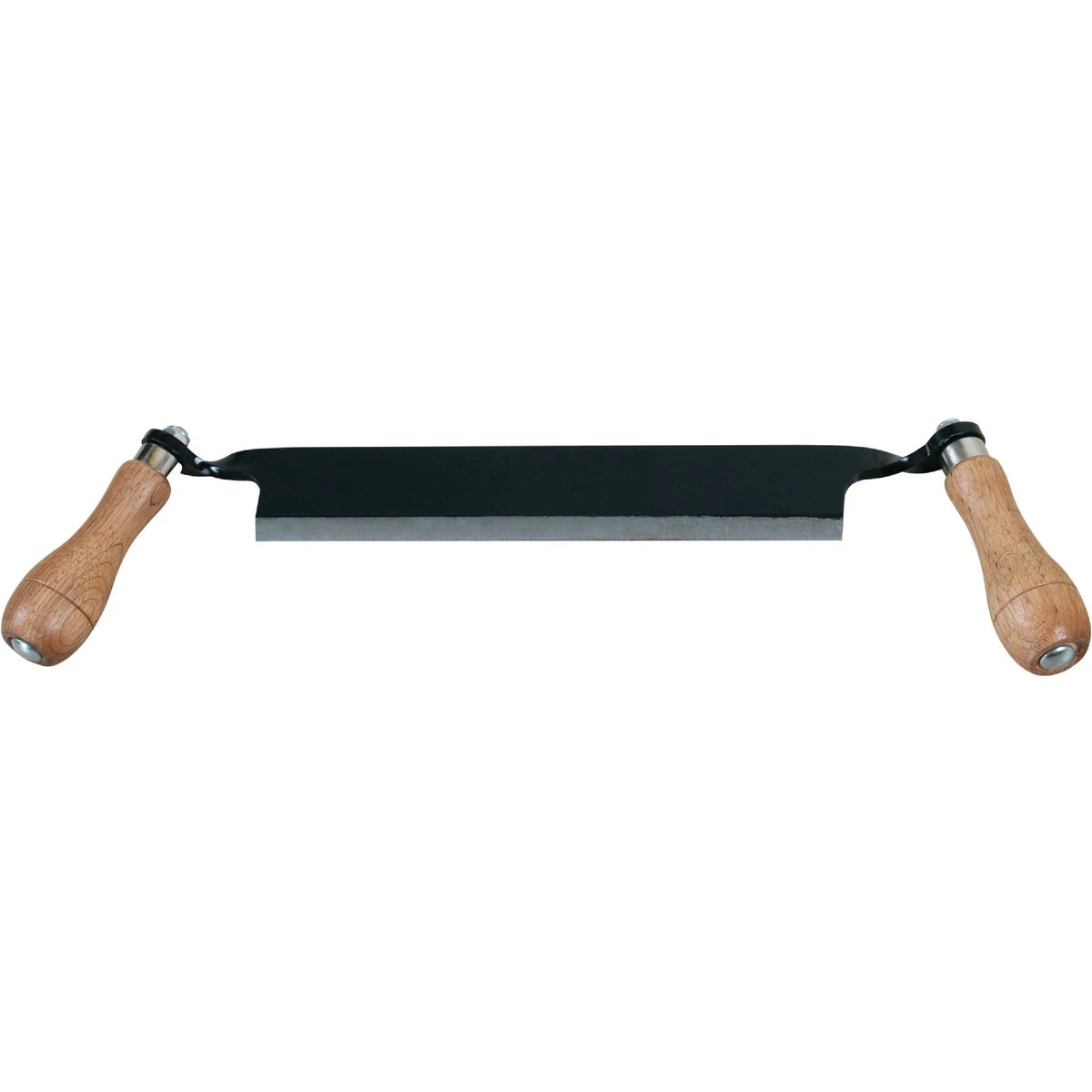 8 In. Straight Draw Shave Tool With Wood Grip Handles