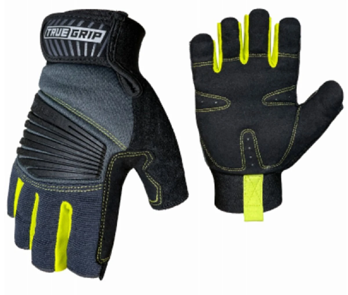 Pro Fingerless Gloves With Padded Palm For Men, Large Size, Model 98672-23