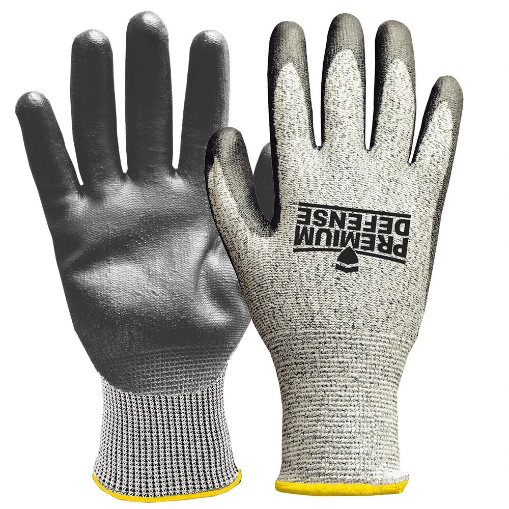 Men's Medium Cut-resistant Work Gloves, Gray, Ansi 4 Rated