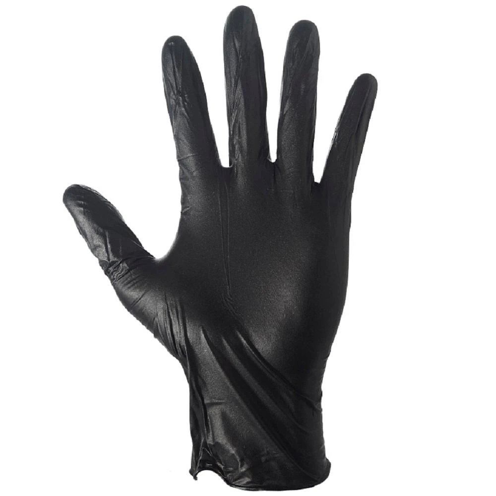 Nitrile Gloves, Disposable, Black, Men's XL, 100-Ct.