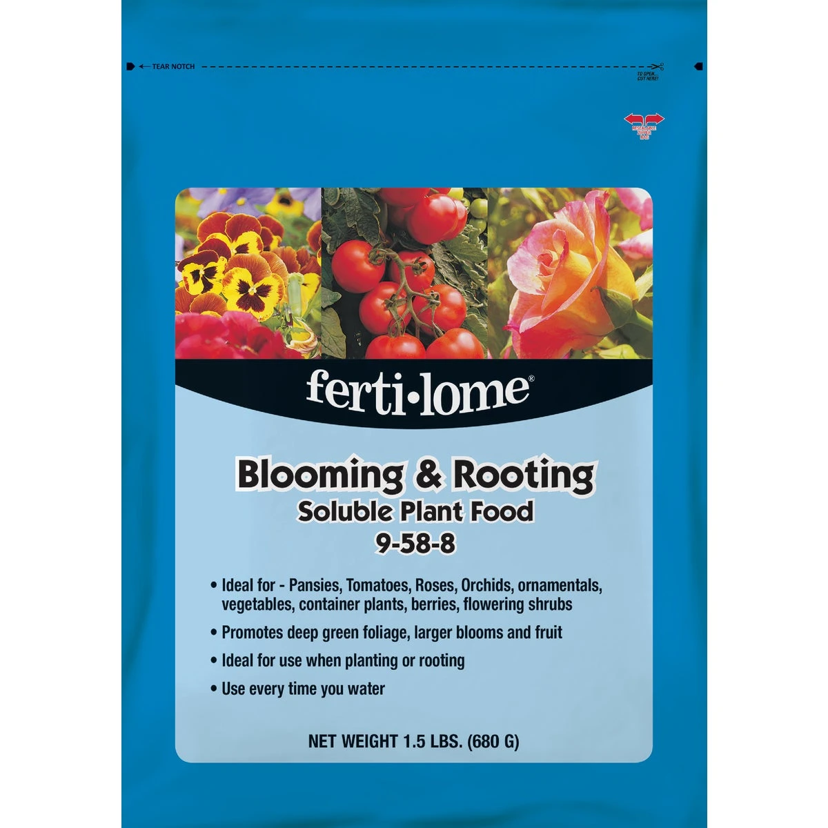 1.5 Lb. 9-58-8 Blooming & Rooting Soluble Dry Plant Food