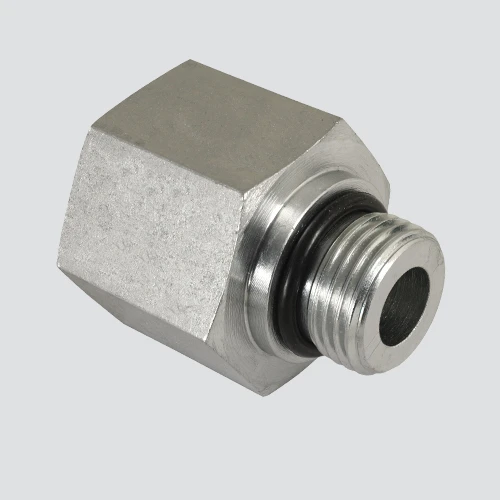 Hydraulic Adapter 1/2-inch Male O-ring X 3/8-inch Female O-ring