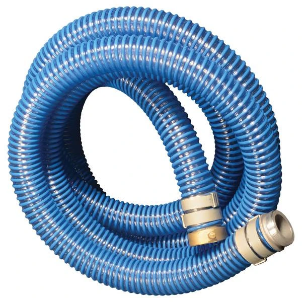 XTRMEFLX Blue Suction Hose Assembly 2 Inch Diameter by 50 Feet Length