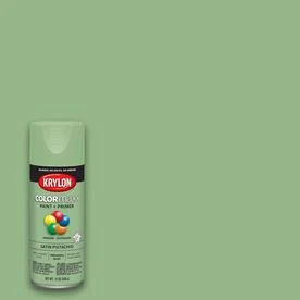 COLORmaxx Satin Pistachio Spray Paint and Primer, 12 Ounce Can