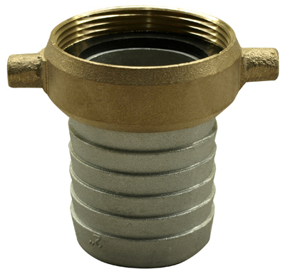 Aluminum Short Shank Female Coupler, 2 Inch Length