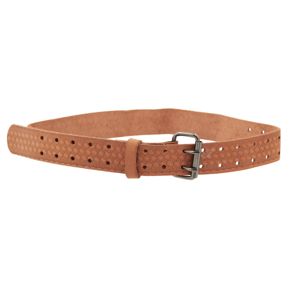 1-3/4-inch Saddle Leather Work Belt For Tool Accessories