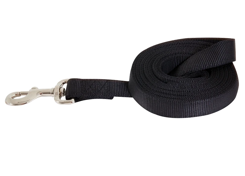 Black Dog Leash, Five Eighths Inch by Six Feet, Durable and Comfortable