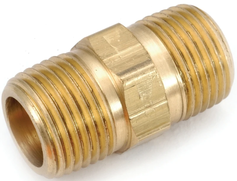 Lead Free Brass Hex Nipple Pipe Fitting, 3/4 Inch, Model 756122-12
