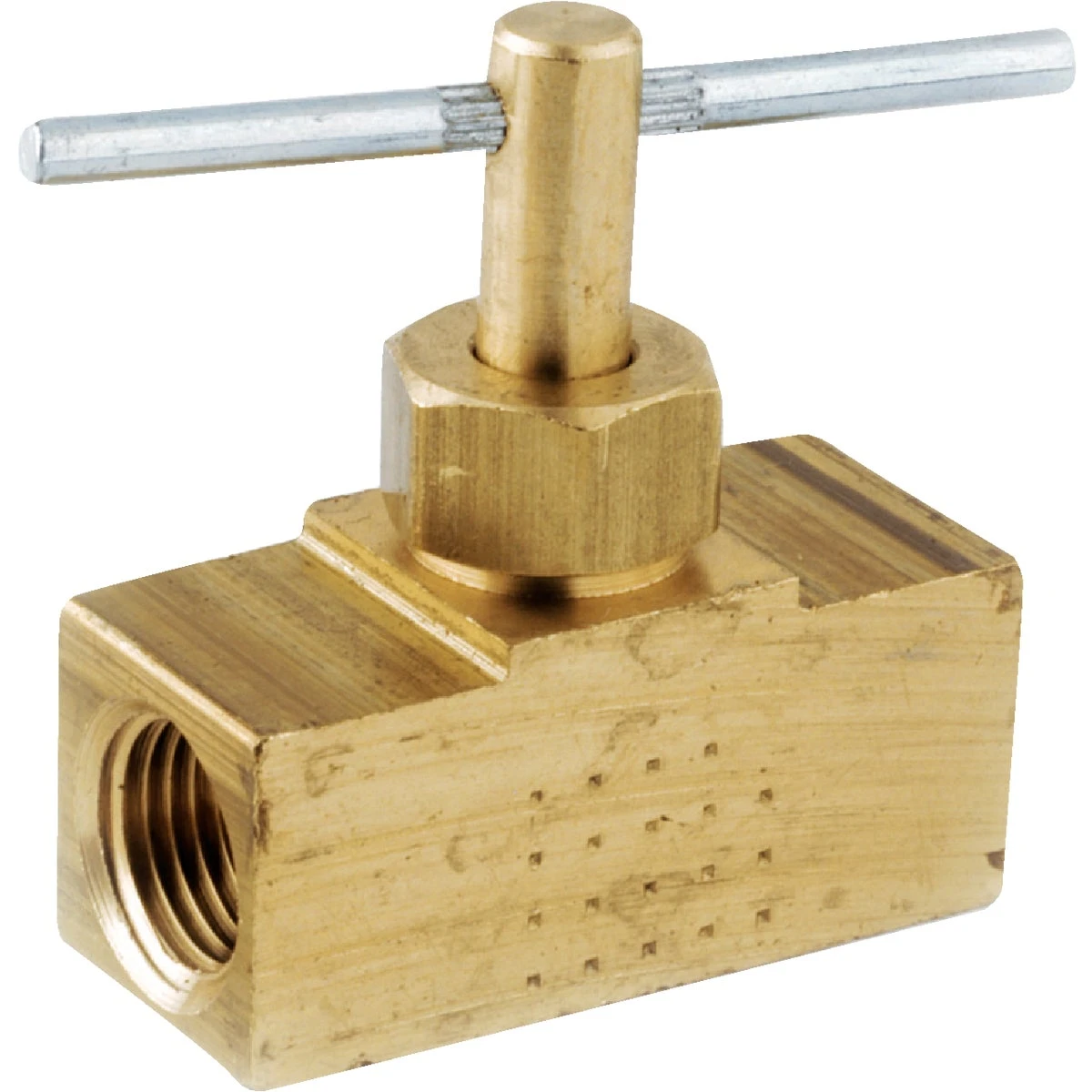 Lead-Free Straight Needle Valve Fitting with 1/4 Inch Female Pipe Thread