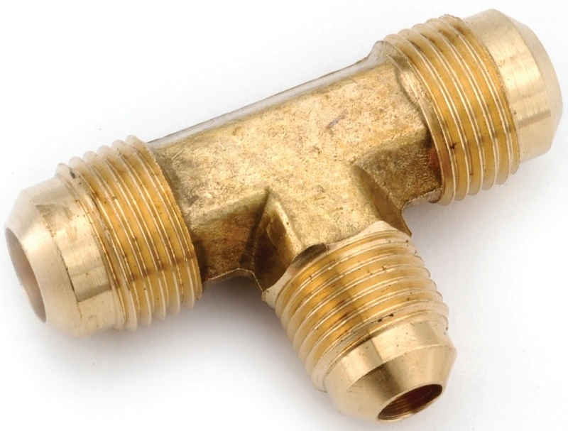 Anderson Metals 1/2 In. x 3/8 In. Brass Forged Flare Reducing Tee