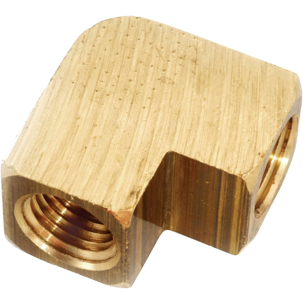 1/4 In. 90 Degree Lead Free Yellow Brass Elbow Fitting