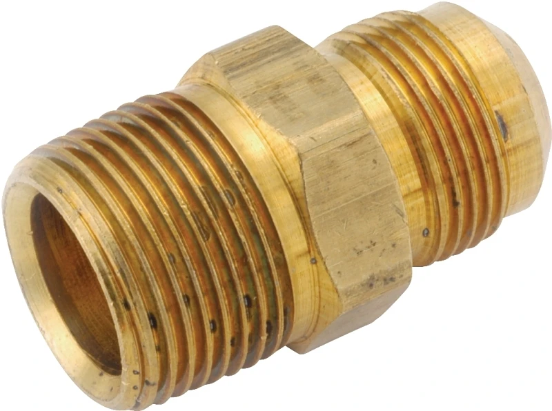 Gas Adapter Pipe Fitting, 15/16 X 1/2 Inch Male Pipe Thread