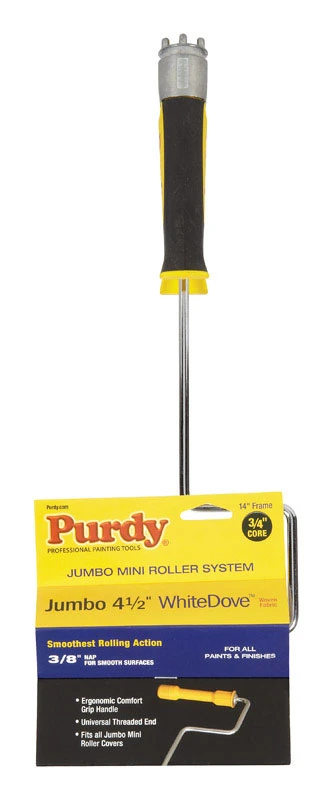 4.5 Inch Jumbo Mini Paint Roller System With 12 Inch Handle And Roller Cover