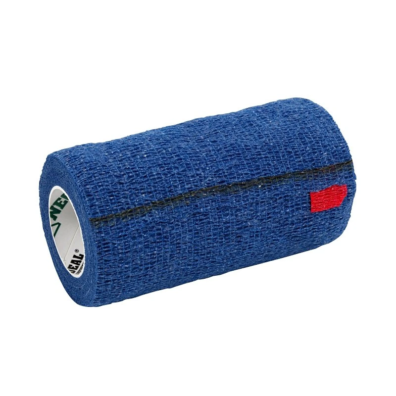 Vet Wrap Bandage, Blue, 4-inch X 5-yard, Self-adhesive