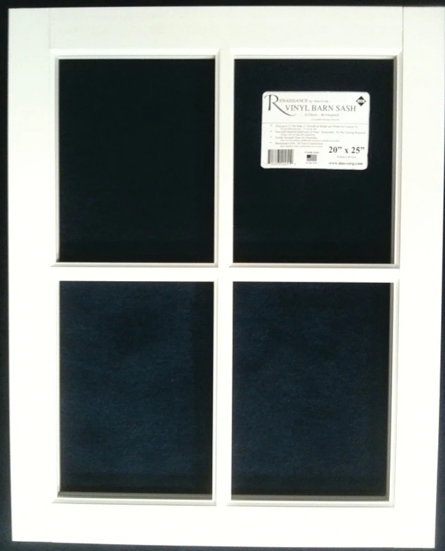 Duo-crop Renaissance 22 In. X 29 In. Vinyl Barn Sash With Double Strength Glass