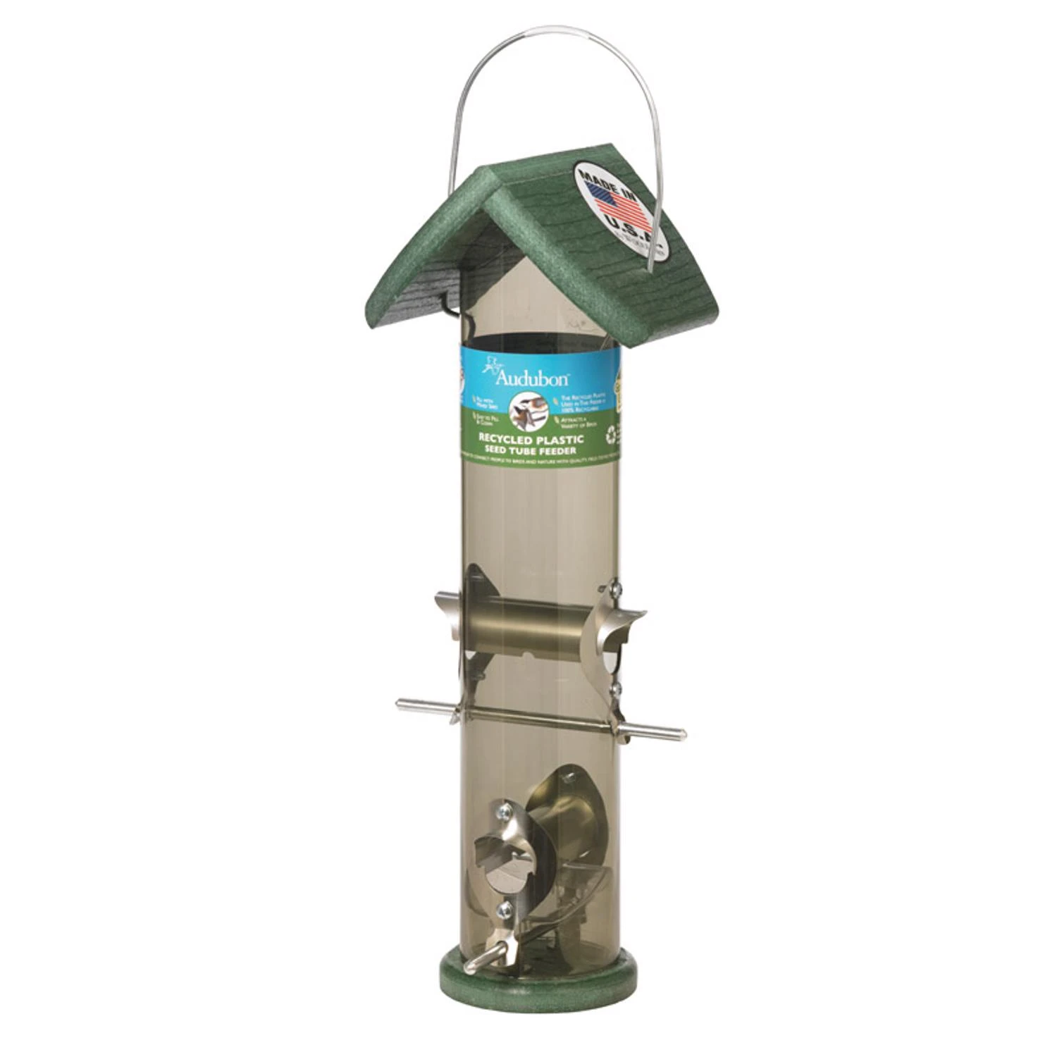 Going Green 2 Lb Mixed Seed Tube Bird Feeder With 4 Ports