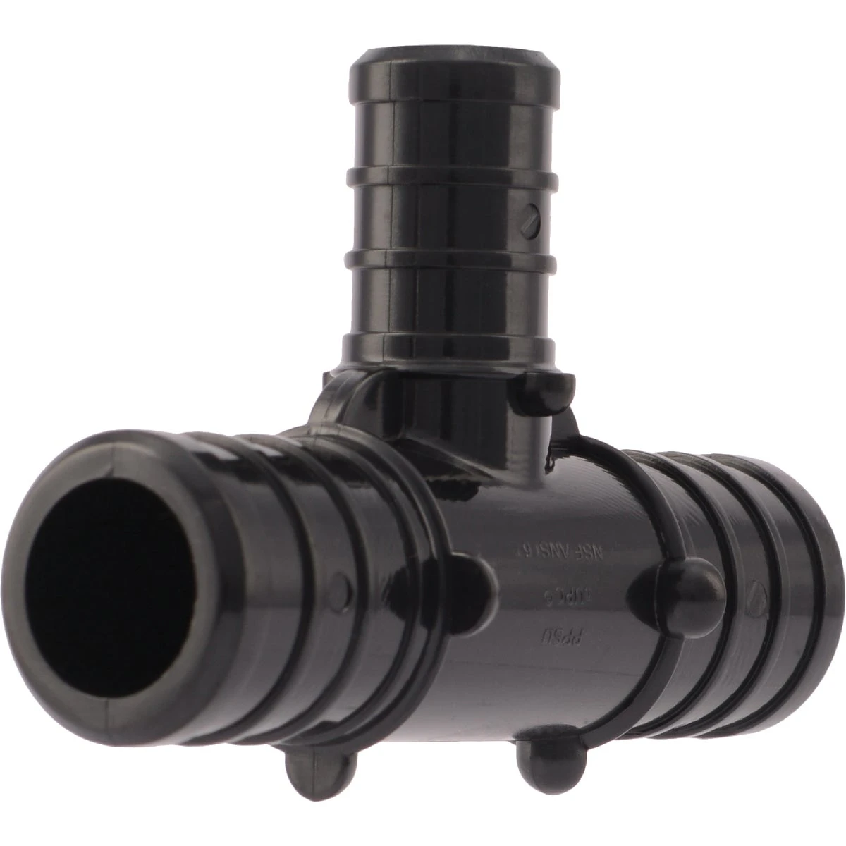 Poly PEX Pipe Tee, 3/4 x 3/4 x 1/2 In., 10-Pk.