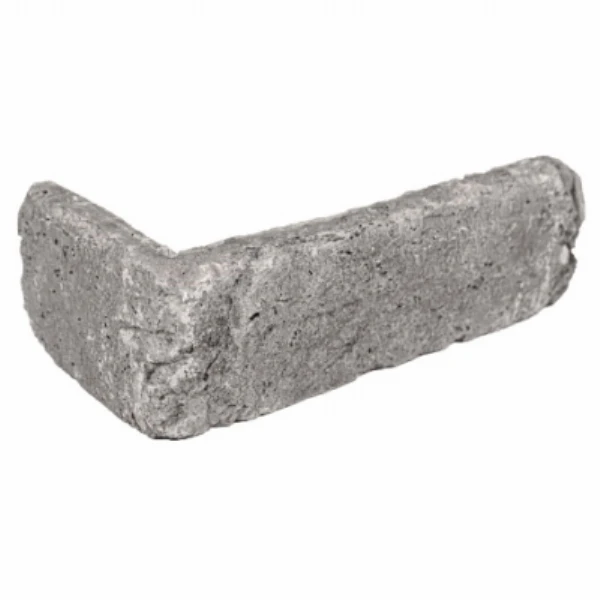 Corner Decorative Faux Bricks, Glasgow Light Grey, 15 Ct.