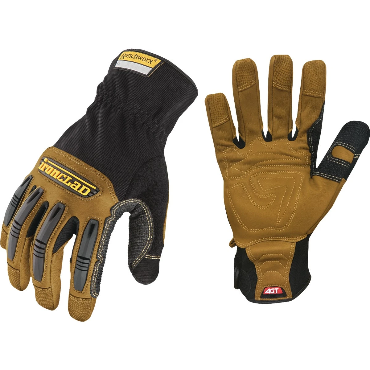 Ranchworx Extra Large Leather Work Gloves Durable Construction