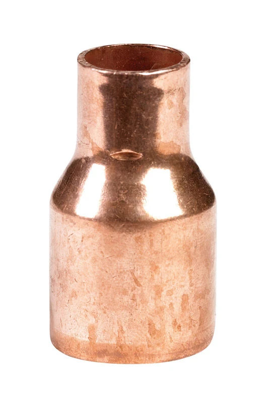 Copper Pipe Reducer Fitting, 1 Inch by 1 Half Inch, Durable Plumbing Connector