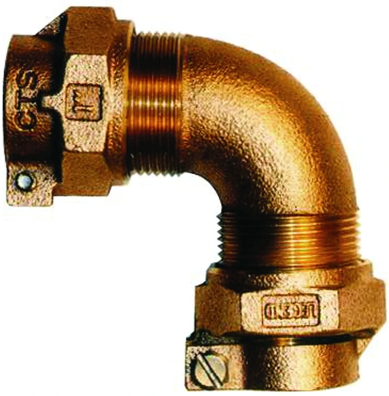 Lead Free Water Service Elbow, Cts Pak X Pak, 1 Inch, Model 313-335nl