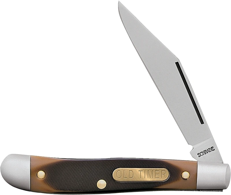 Old Timer Pal Pocket Knife with Stainless Steel Blade and Wood Handle