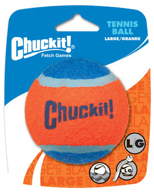 Hi-viz Large Tennis Ball Dog Toy - Extra Thick, High Visibility