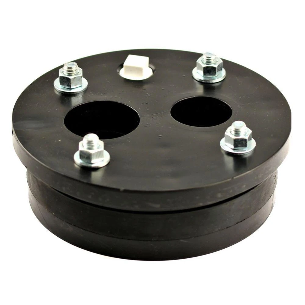 Split-top Well Seal, 6" Id, 1.25" X 1" Drop Pipe Size, Cast Iron