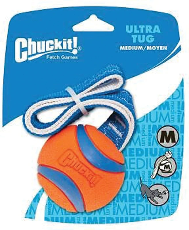 Ultra Tug Dog Toy, Medium Rubber Tug With Durable Handle