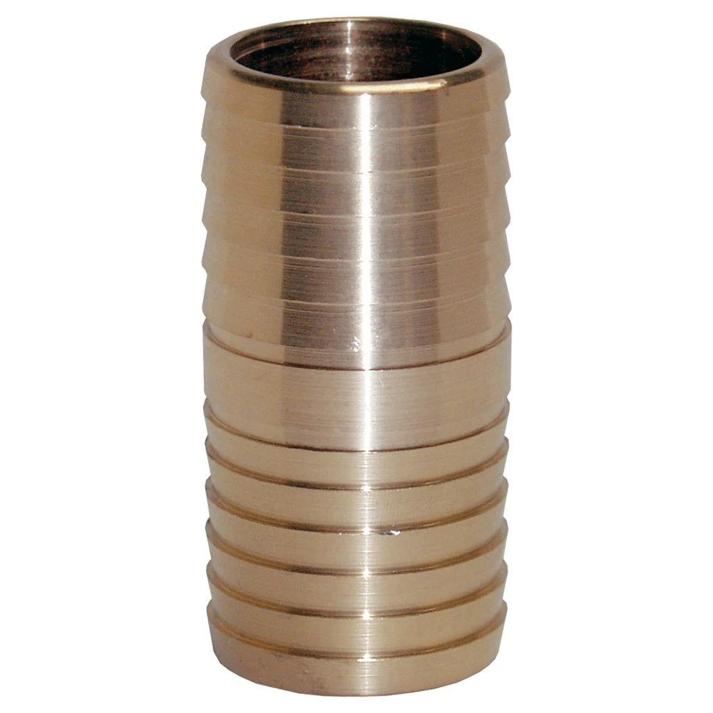 3/4 Inch Lead Free Yellow Brass Insert Coupling For Plastic Pipes