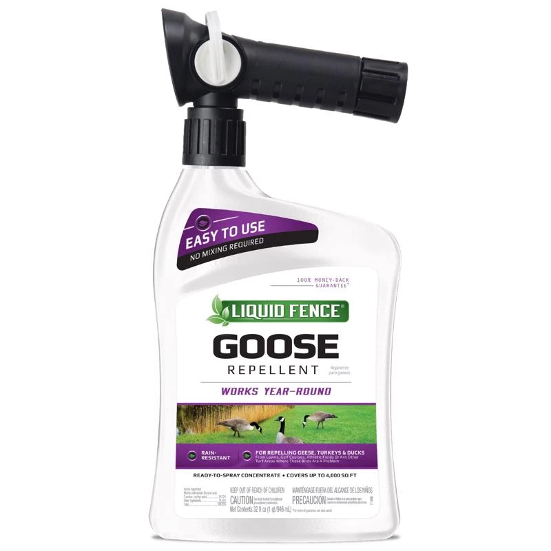Goose Repellent Concentrate 32 Oz - Ready To Spray For Ducks & Geese