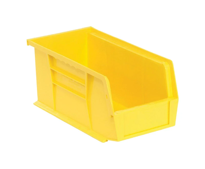 Medium Yellow Stackable Parts Bin - 5.5" W X 11" L X 5" H