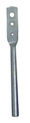 4.5-inch Electric Fence Wire Twister, 3-hole, Galvanized Steel