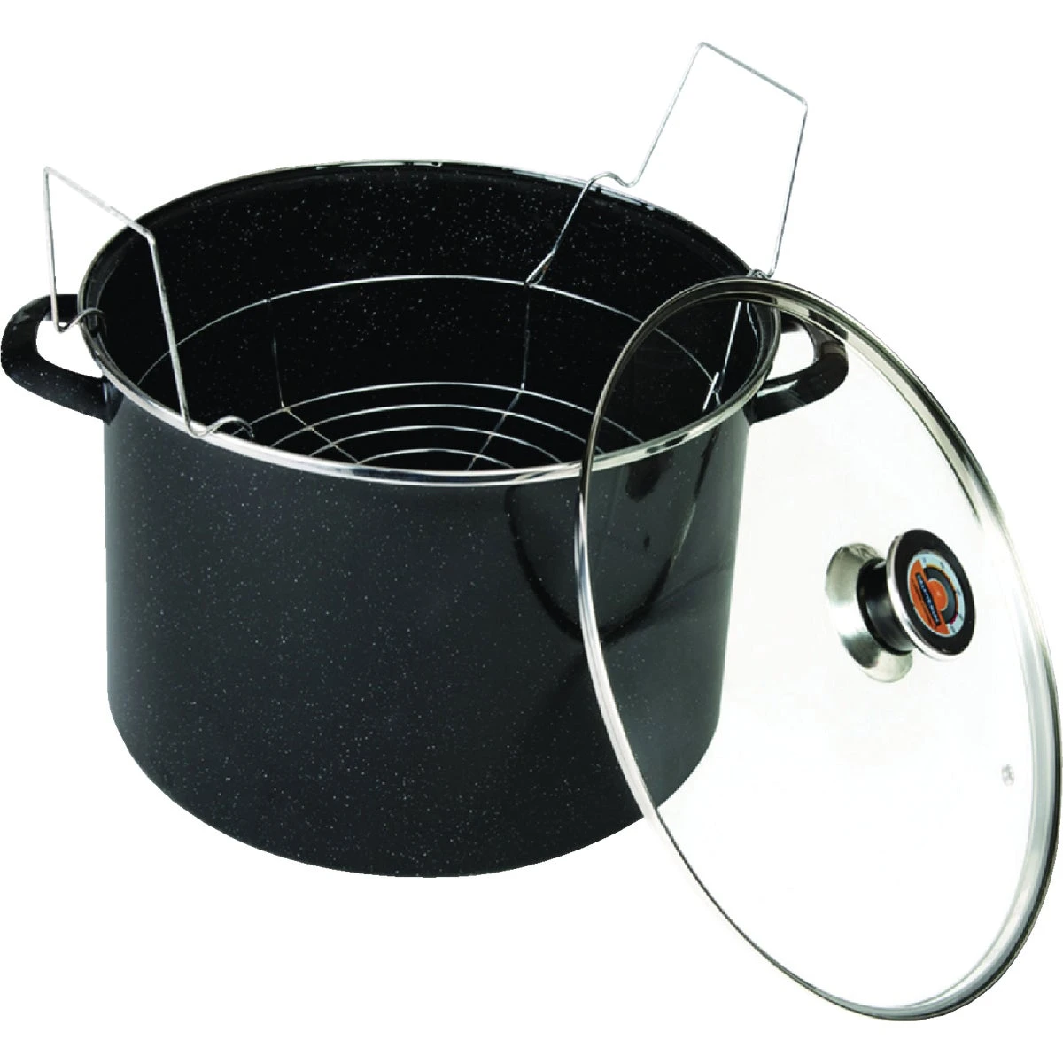Heavy Gauge 21 Quart Canner With Jar Rack And Glass Lid