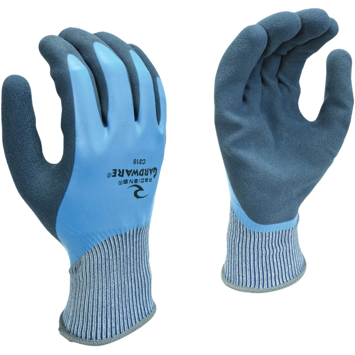 Liquidproof Latex-coated Gloves, Large, Double Dipped For Maximum Protection