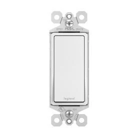 Pass & Seymour Decorator 1-Pole Light Switch, White, 10-Pk.