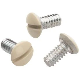 10-count Ivory Wall Plate Replacement Screws, 1/2 Inch Long, Model 510icc20