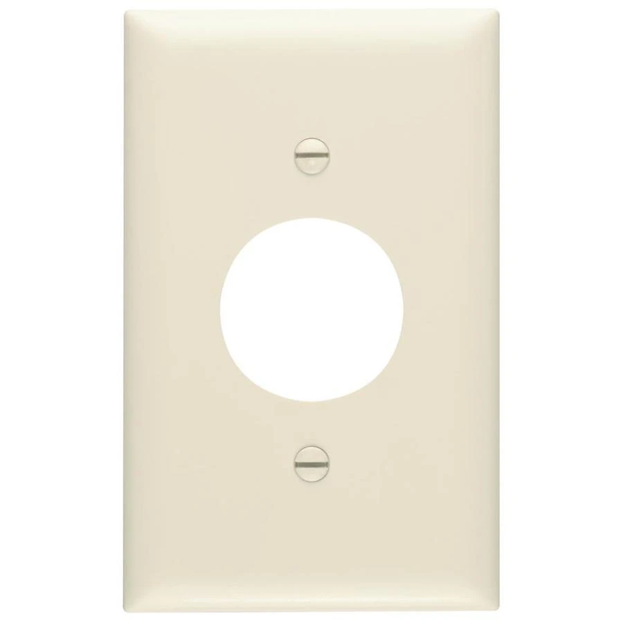 Pass and Seymour 1-Gang Single Outlet Wall Plate Light Almond Nylon