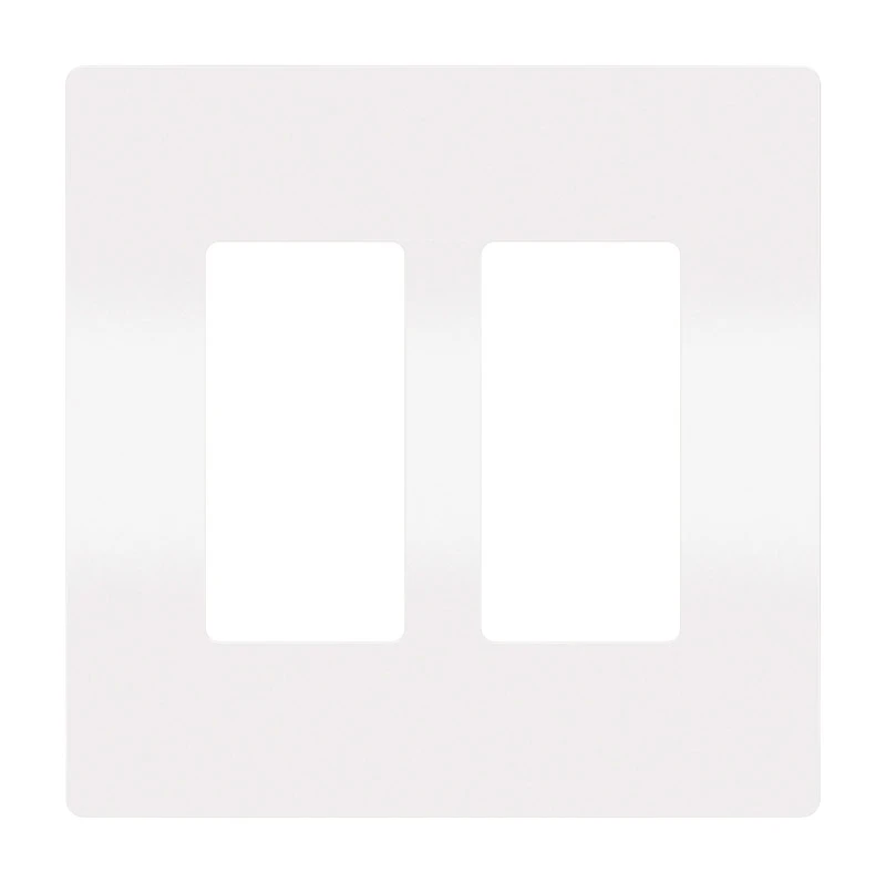 Two-Gang Screwless Wall Plate