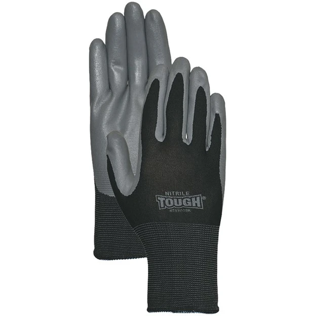 Nitrile Work Gloves With Knit Liner - Large Size, Durable And Comfortable