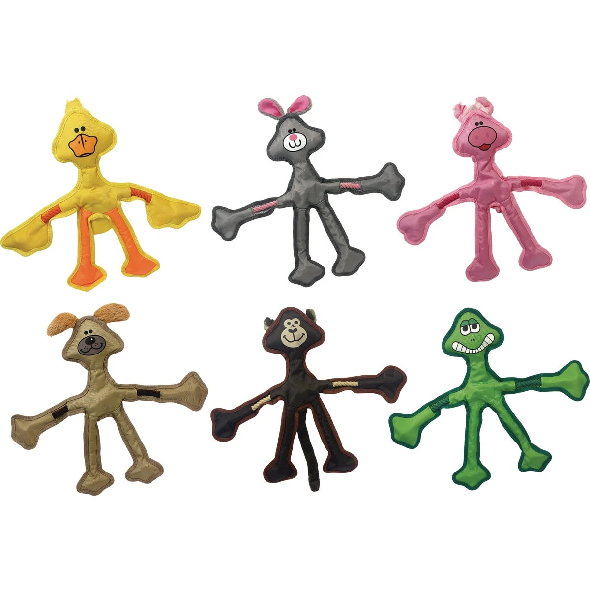 Skele-ropes 15 Inch Tug Rope Dog Toy - Assorted Animal Styles