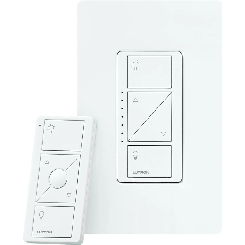 Lutron Caseta White 150 watts Wireless Dimmer Switch w/Remote Control 1 pk