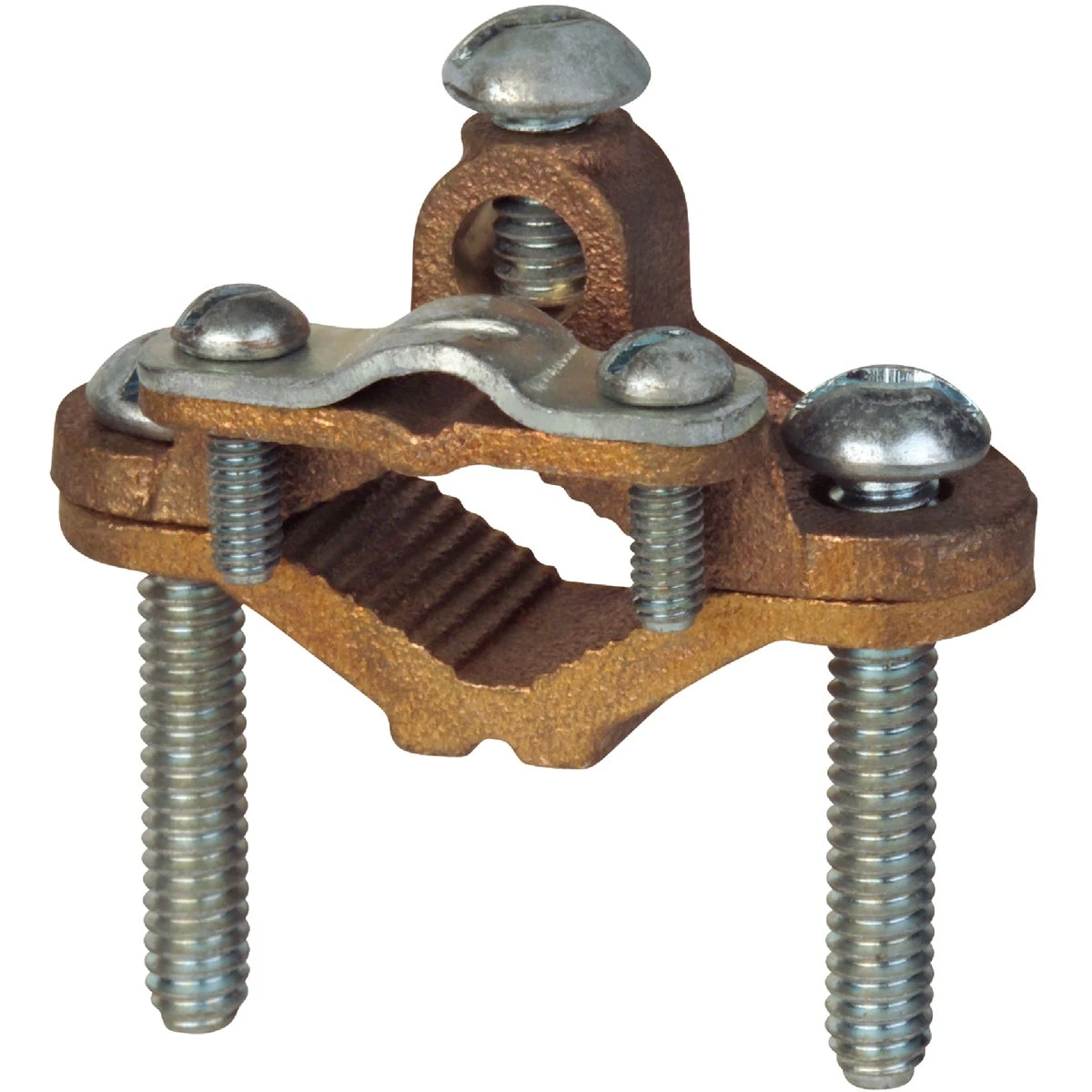 Heavy-duty Ground Clamp For #8 & #4 Awg, 1/2 In. To 1 In.