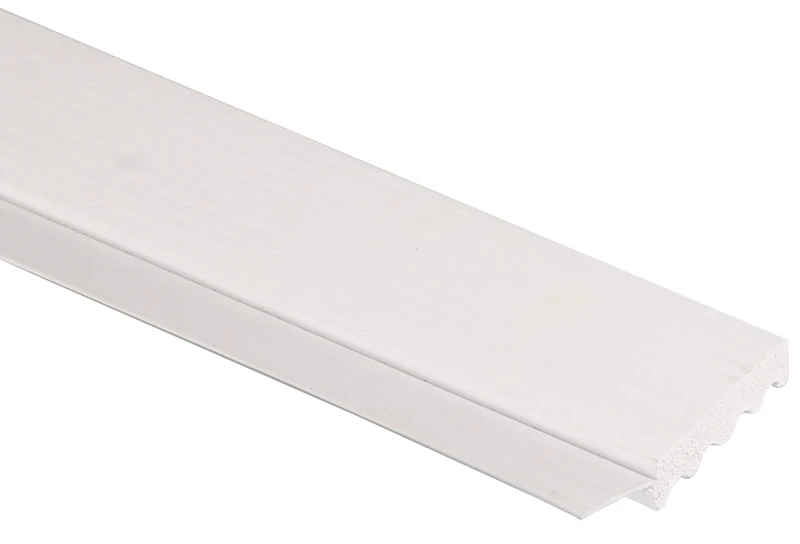 Garage Door Weatherstripping, White Pvc, 2 In. X 7 Ft., Model 236007706
