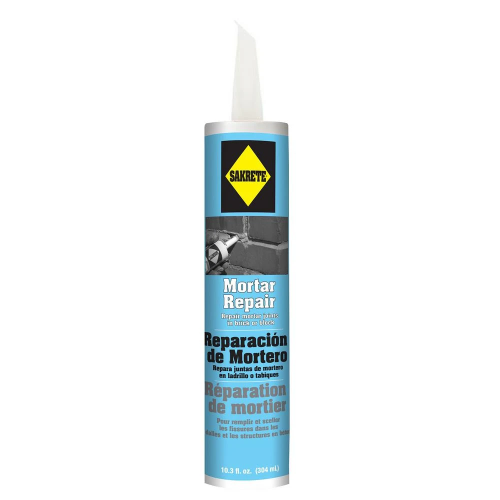 Mortar Repair Caulk, 10.3 Oz Tube For Concrete And Masonry