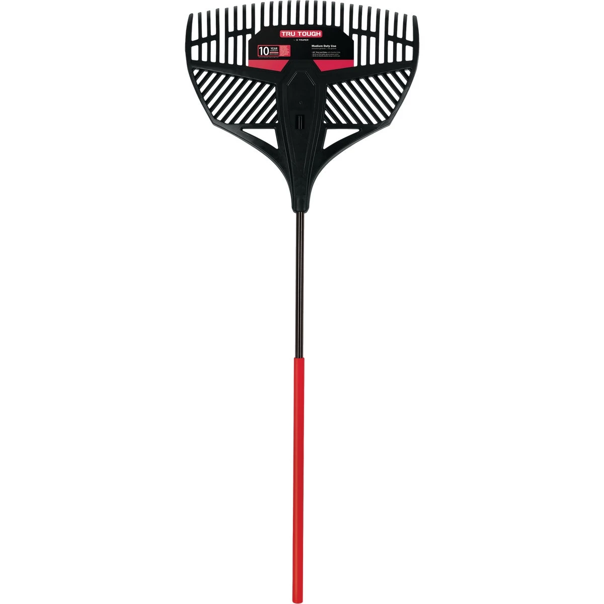 Truper Tru Tough 26 Inch Poly Leaf Rake With 56 Inch Steel Handle And 26 Tines