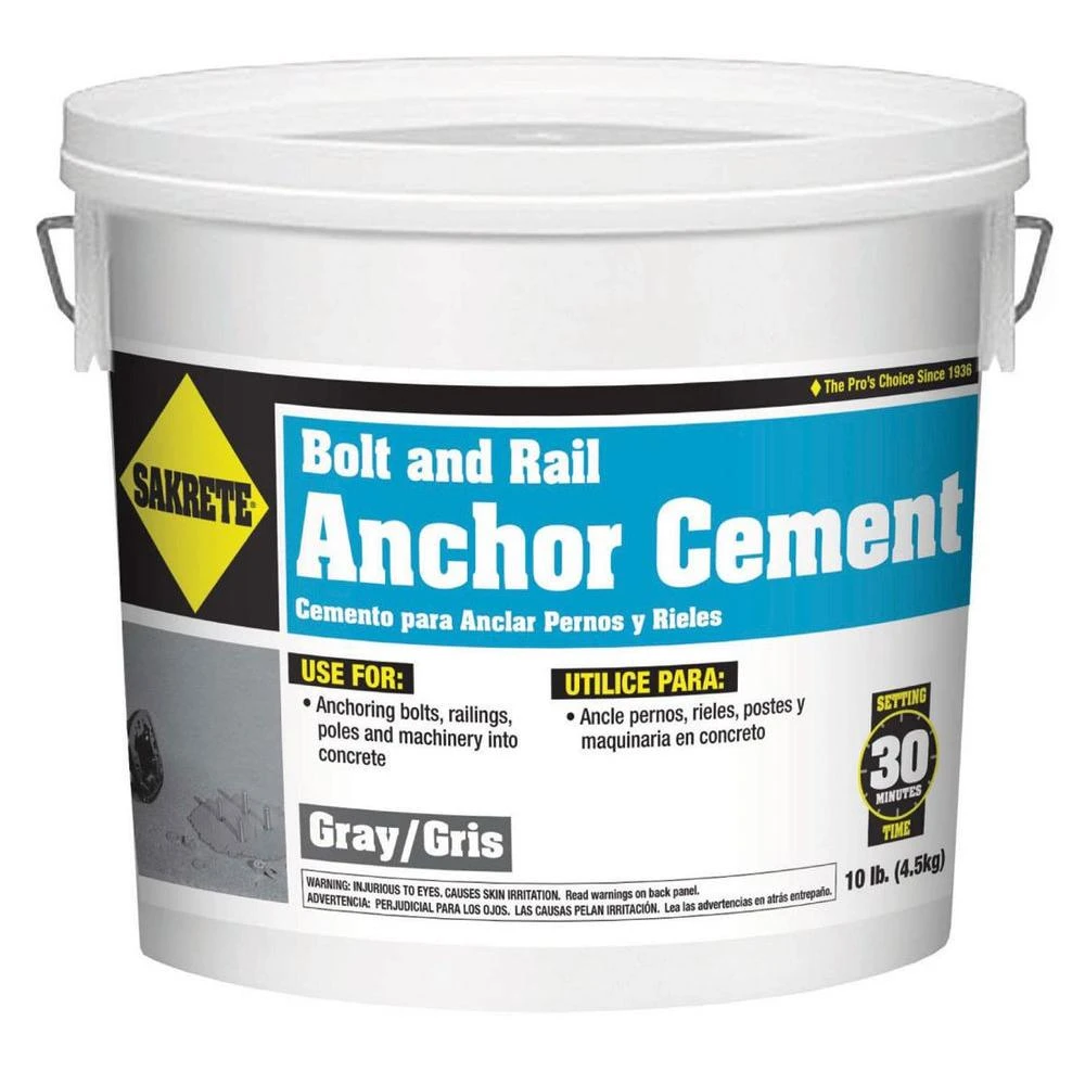 Anchor Cement, 10 Pounds, High Strength, Fast Setting Concrete Repair